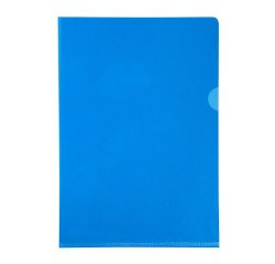 Chemise coin plastique Exacompta  A4 PVC 13/100e transparente - Paquet de 10