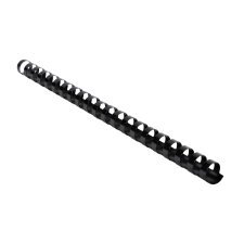 Baguette reliure anneaux plastique 12 mm Exacompta noir - Boîte de 100