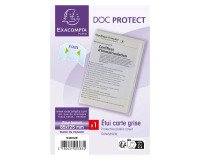 Exacompta Doc Protect PVC 3-Part Protective Sleeve - Crystal