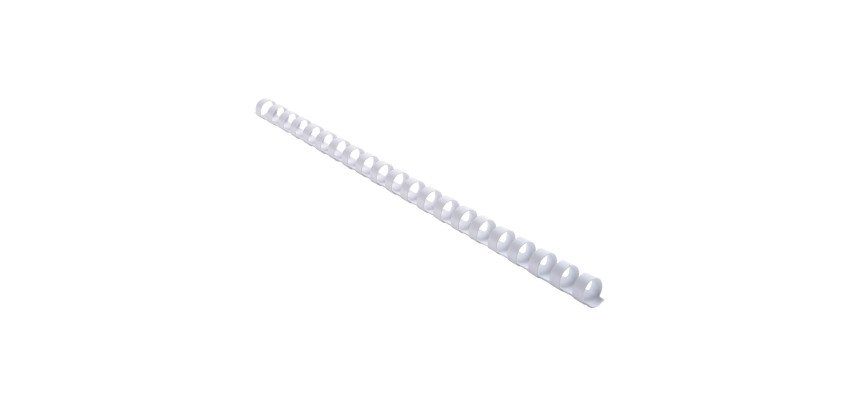 Baguette reliure anneaux plastique 12 mm Exacompta - Boîte de 25