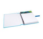 Chemise extensible à rabat Exacompta à boucle dos 13 cm bleu clair