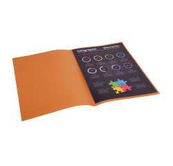 Paquete de 100 Subcarpetas de papel Rock''s Exacompta 80 g/m2 - Habana