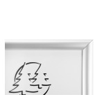 Cadre photo aluminium A4 - Argent