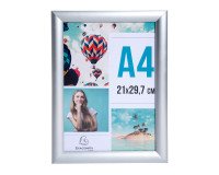 Muurlijst aluminium A4 Office alu - kristal