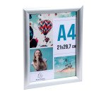 Cadre photo aluminium A4 - Argent