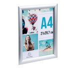 Cadre photo aluminium A4 - Argent