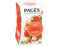 Infusion pomme cannelle Bio Pagès - Boîte de 20 sachets