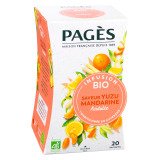 Infusion yuzu mandarine Bio Pagès - Boîte de 20 sachets