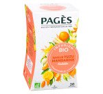 Infusion yuzu mandarine Bio Pagès - Boîte de 20 sachets