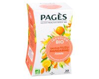 Infusion yuzu mandarine Bio Pagès - Boîte de 20 sachets