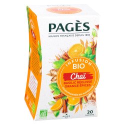 Infusio Tchaï Bio Pagès - Boîte de 20 sachets