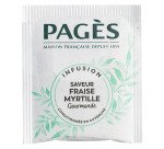 Infusion fraise myrtille Pagès - Boîte de 20 sachets