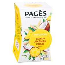 Infusion ananas coco Bio Pagès - Boîte de 20 sachets