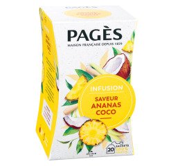 Infusie ananas cocos Bio Pagès - Doos met 20 zakjes