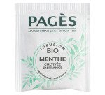 Infusion menthe Bio Pagès - Boîte de 20 sachets