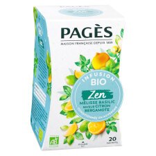 Infusion Zen Bio Pagès - Boîte de 20 sachets