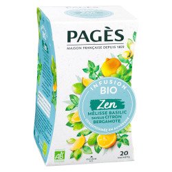 Infusion Zen Bio Pagès - Boîte de 20 sachets