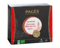 Thé noir English Breakfast Bio Pagès - Boîte de 50 sachets