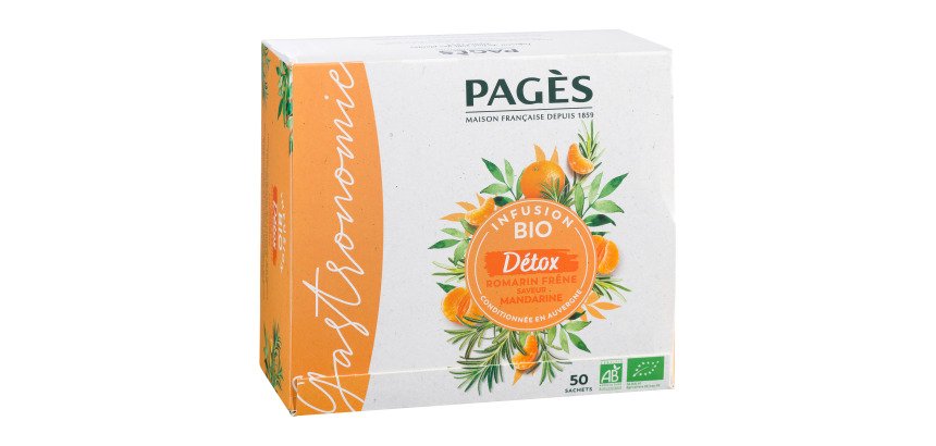 Infusion Détox Bio Pagès - Boîte de 50 sachets