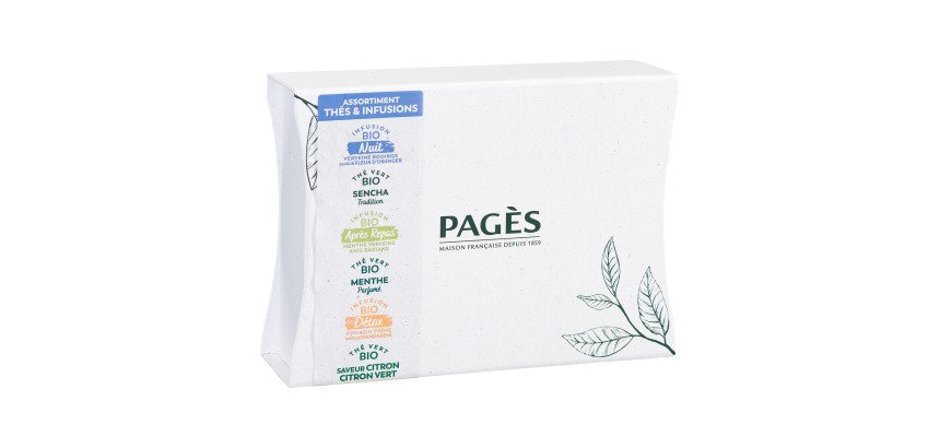 Thés et infusions Sélection Bio Pagès - Coffret de 60 sachets