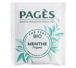 Thé vert menthe Bio Pagès - Boîte de 50 sachets