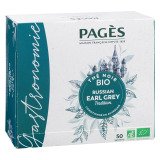 Thé noir Russian Earl Grey Bio Pagès - Boîte de 50 sachets