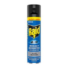 Insecticida Raid para moscas y mosquitos - aerosol 400 ml