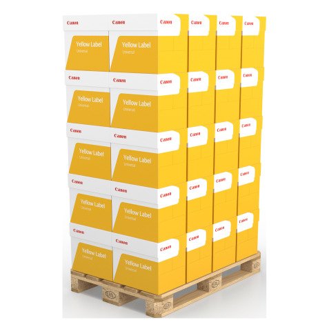 Papier A4 wit 80 g Canon Yellow Label Universal - Pallet 200 riemen van 500 vellen