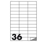 Etichette adesive Bruneau 70x25 mm - carta bianca - 100 fogli - 36 etichette per foglio