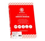 Etichette adesive Bruneau 38.1x21.1 mm - carta bianca - 100 fogli - 65 etichette per foglio