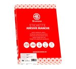 Etichette adesive Bruneau 70x25 mm - carta bianca - 100 fogli - 36 etichette per foglio