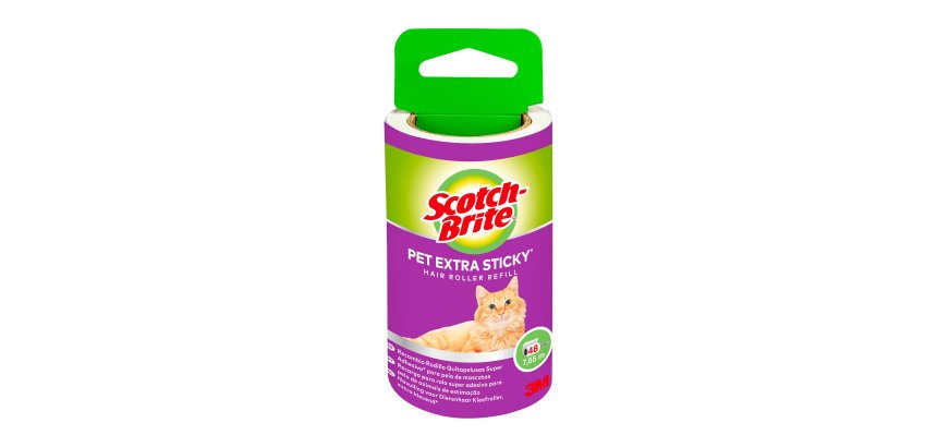 Recharge pour brosse adhésive pour poils animaux 48 feuilles Scotch-Brite Pet Extra Sticky