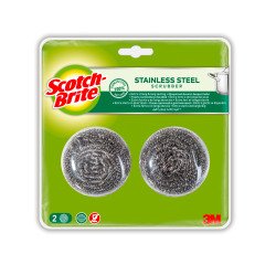 Stainless Steel Scotch-Brite® Scrubbing Sponges - Pack of 2