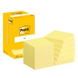 Post-it Sticky Notes 76 x 76 mm Canary Yellow 12 Pads of 100 Sheets