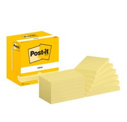 Blocchetto Post-it 127 x 76 mm Giallo canary 655, 12 unità da 100 fogli