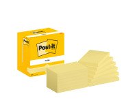 Post-it Sticky Notes 127 x 76 mm Canary Yellow 12 Pads of 100 Sheets