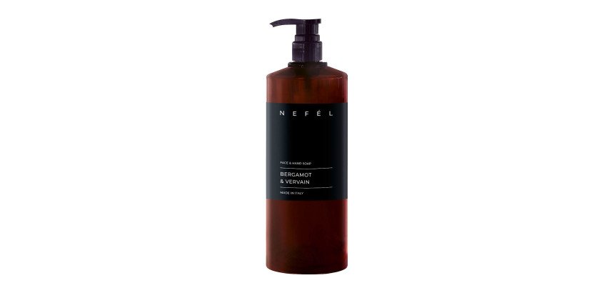 Sapone liquido profumato BERGAMOT & VERVAIN linea Nefél per mani e viso – 1 litro
