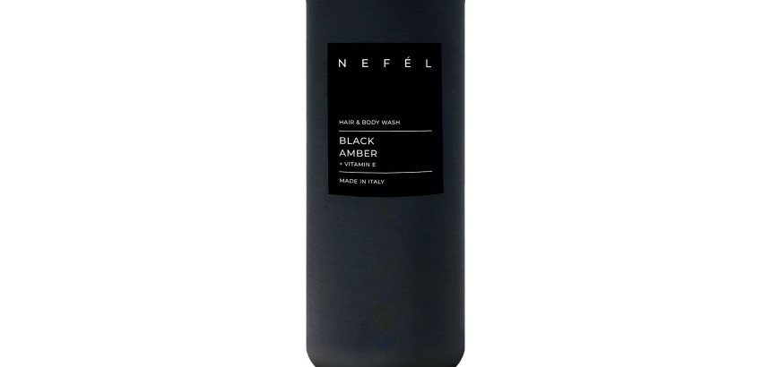 Supporto per dispenser shampoo doccia linea Nefèl BLACK AMBER
