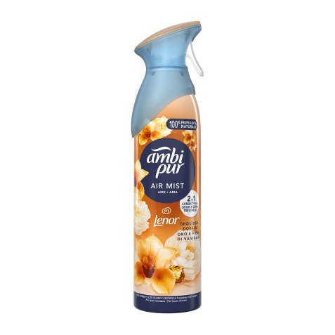 Profumatore spray per ambiente Lenor Oro e Fiori di Vaniglia Ambi Pur 180ml - 60 spruzzi