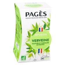 Infusion verveine Bio Pagès - Boîte de 20 sachets