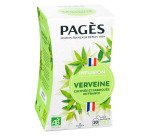 Infusion verveine Bio Pagès - Boîte de 20 sachets