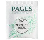 Infusion verveine Bio Pagès - Boîte de 20 sachets