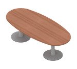 Tavolo riunioni Ovale Miami l 240 x p 110 x h 73.5 cm