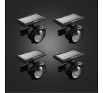 Set de 4 lámparas de energía solar