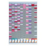 Planning multi-usages à fiches T - indice 2 - 10 colonnes Nobo