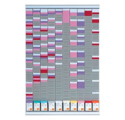 Multifunctionele planner voor T-fiches 10 kolommen Nobo