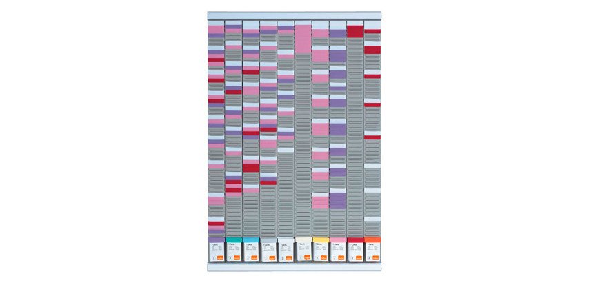 Multi-use T-card planning - index 2 - 10 columns Nobo