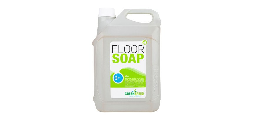 Greenspeed nettoyant sol avec huile de lin, pour les sols poreux, parfum d'agrumes, flacon du 5 l