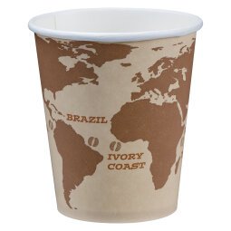 Gobelet en carton World Map - 25 cl - Lot de 120