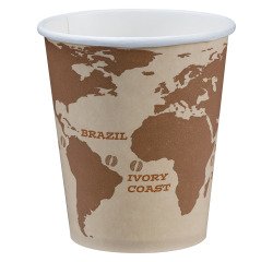 Gobelet en carton World Map - 25 cl - Lot de 120